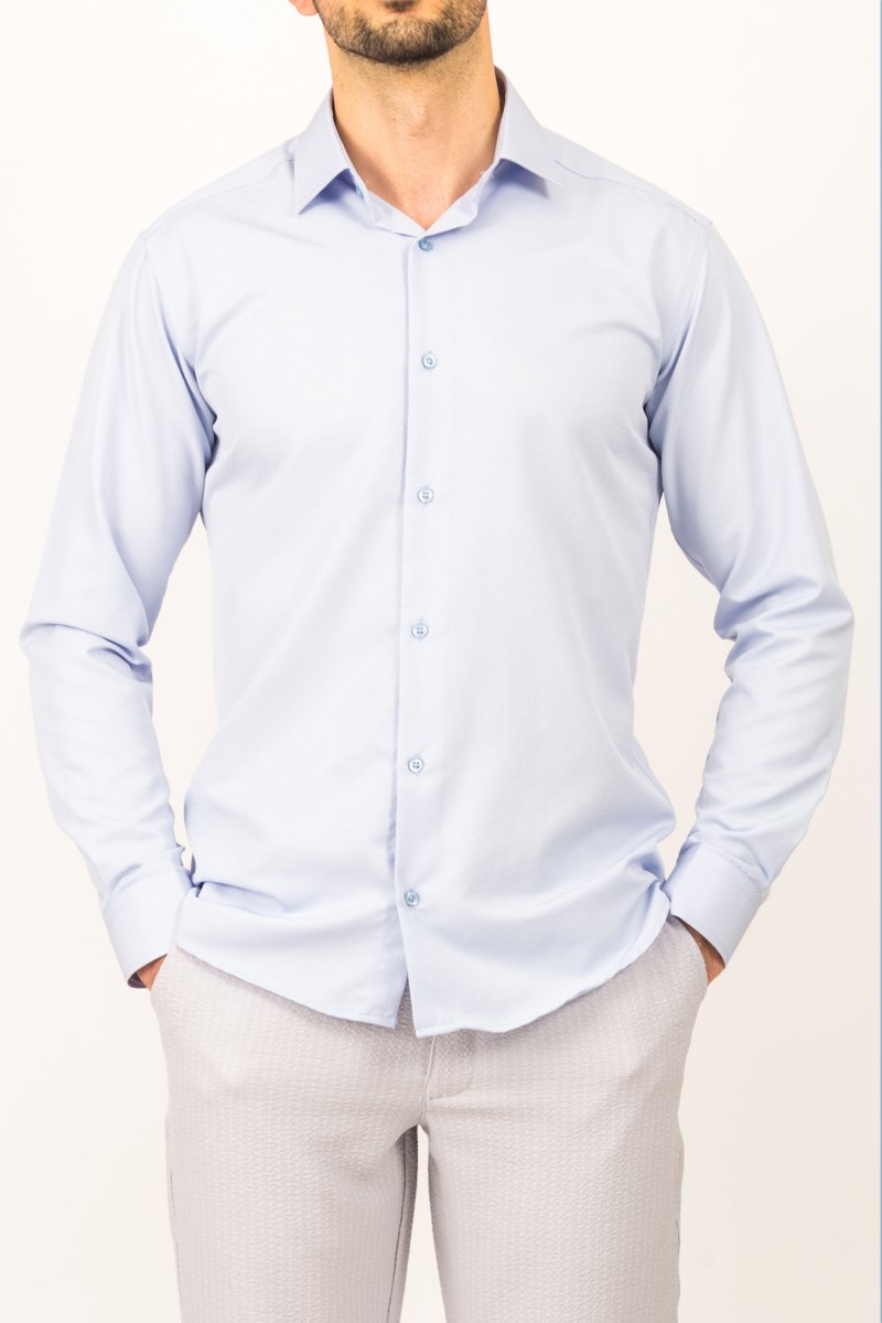 Premium  Slim Fit Armürlü Erkek Gömlek