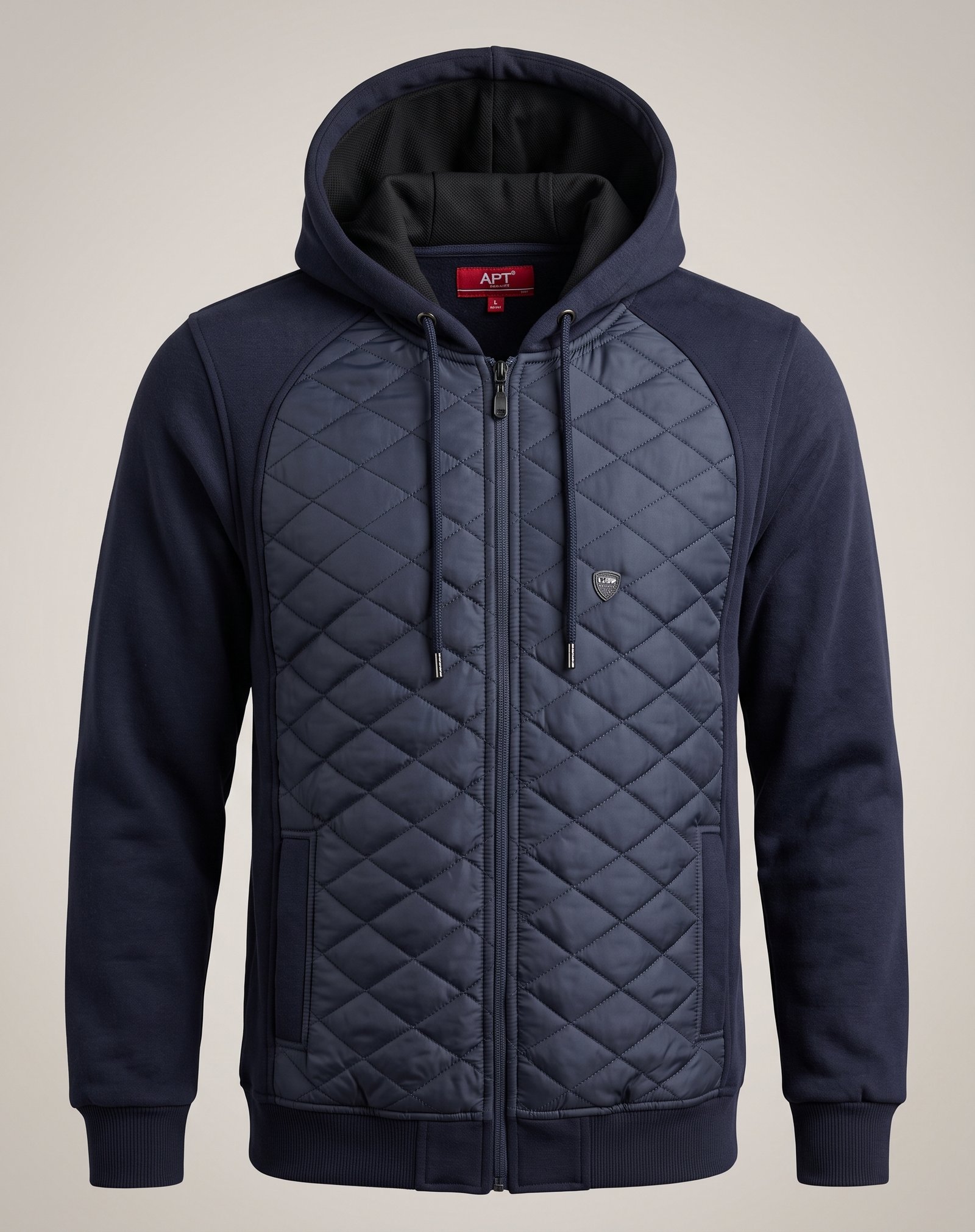 Altura Turco Önü Kapitoneli 3 İplik Fermuarlı Kapüşonlu Hoodie