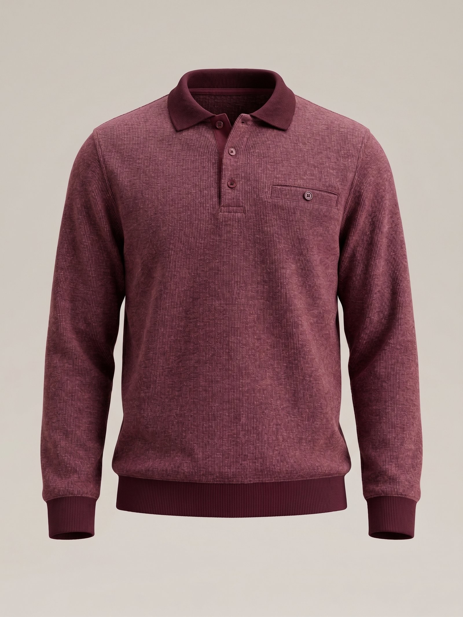 Altura Turco Bordo Polo Yaka Cepli Klasik Selanik Kazak